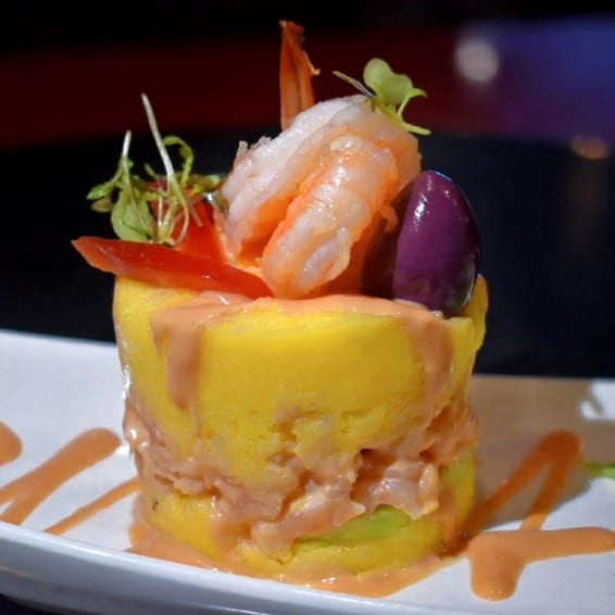 Causa Camarones / Shrimp.