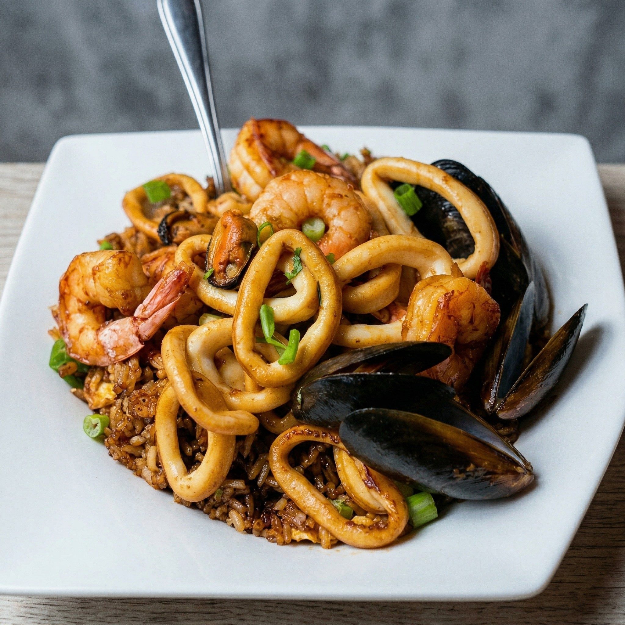 Chaufa De Mariscos / Seafood.