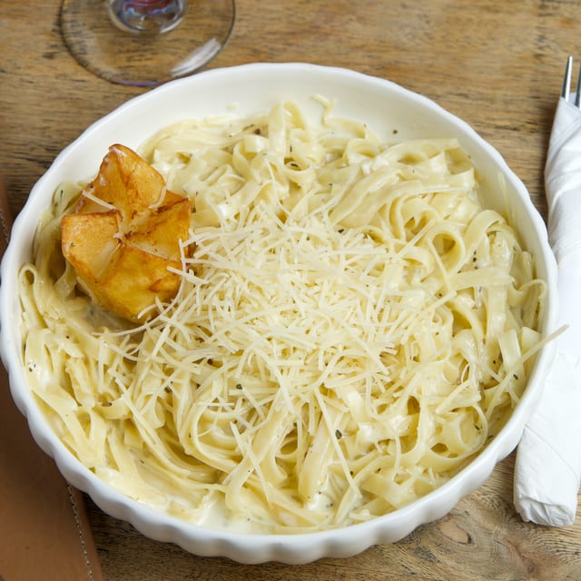 Fettuccine Alfredo.