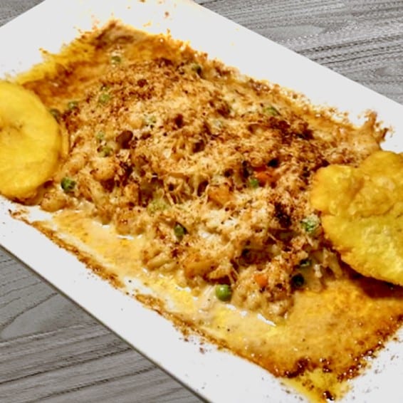 Corvina Gratinada.
